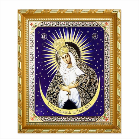 Ikone Barmherzige Mutter, 21x18x1,7 cm, Holzrahmen