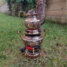 Handbemalter türkischer elektrischer Samovar, neu, rund