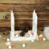 Adventskranz aus Gießpulver | Tablett für Kerzen & Deko