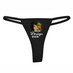 Ladie Tanga Slip personalisiert mit deinem Wunschmotiv