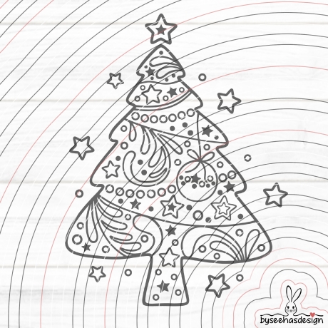 Tannenbaum Plotterdatei SVG DXF 