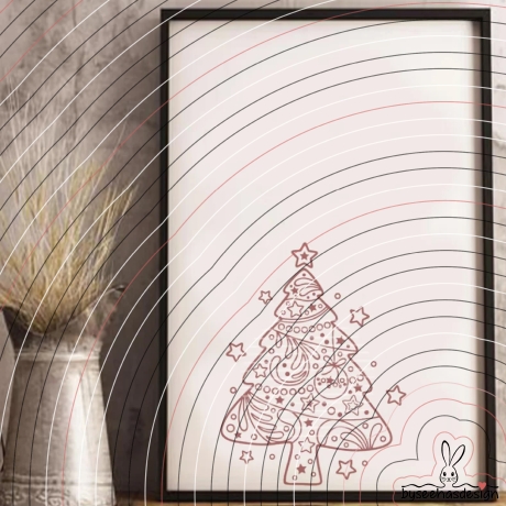 Tannenbaum Plotterdatei SVG DXF 