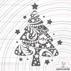 Tannenbaum mega einfach Plotterdatei SVG DXF 
