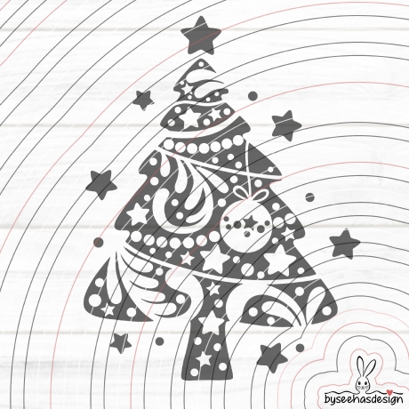 Tannenbaum mega einfach Plotterdatei SVG DXF 