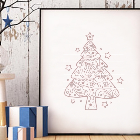 Tannenbaum Plotterdatei SVG DXF FCM