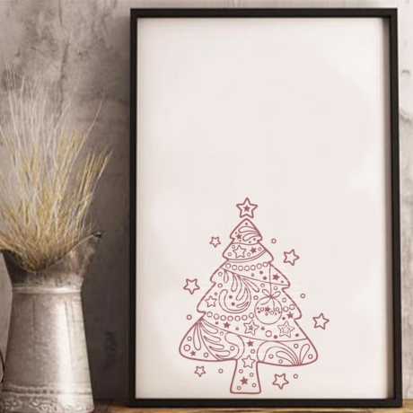 Tannenbaum Plotterdatei SVG DXF FCM