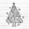 Tannenbaum Plotterdatei SVG DXF FCM