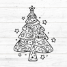 Tannenbaum Plotterdatei SVG DXF FCM