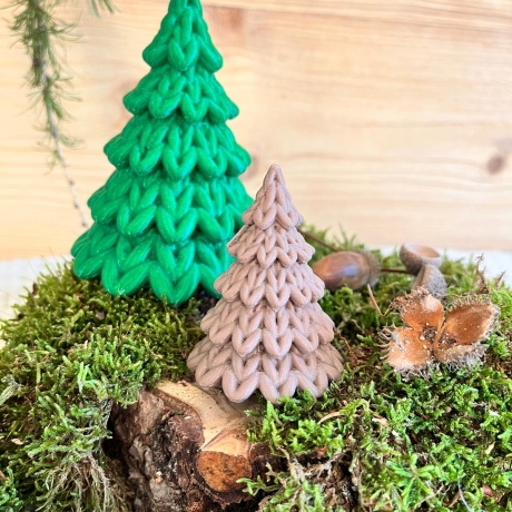 Tannenbaum Sterne Wichtel Strickoptik ** Weihnachtsdeko