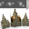 Plotterdatei Weihnachtsbaum Körbchen Teelicht Lichterhaus