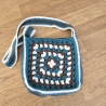 Granny Square Häkeltasche - blau
