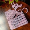 Perlen-Handtasche Abendtasche Theatertasche Damenhandtasche Rosa