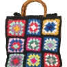 Tasche, Granny-Square-Tasche gehäkelt,Granny-Square-Bag