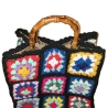 Tasche, Granny-Square-Tasche gehäkelt,Granny-Square-Bag
