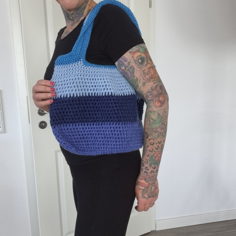 Häkeltasche - blau