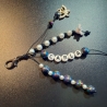 Taschenanhänger Wunschname Taschenbaumler Ranzenbaumler Peacock