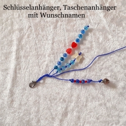 Taschenanhänger Wunschname Taschenbaumler Ranzenbaumler mit Name