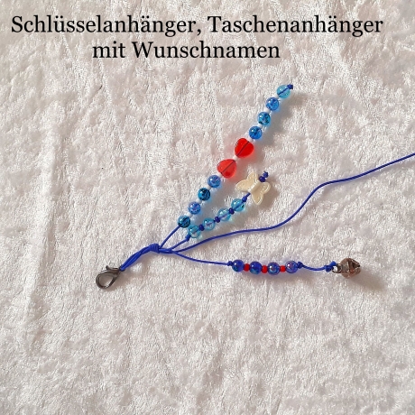 Taschenanhänger Wunschname Taschenbaumler Ranzenbaumler mit Name