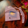 Perlen-Handtasche Abendtasche Theatertasche Damenhandtasche Rosa