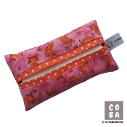 TATÜTA Taschentüchertasche Frosch pink orange