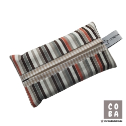 TATÜTA Taschentüchertasche Streifen braun beige TATÜTA Taschentüchertasche Streifen braun beige