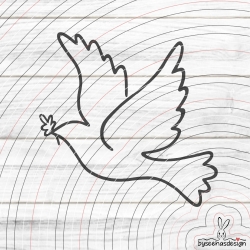 Taube Plotterdatei SVG DXF