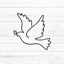 Taube Plotterdatei SVG DXF FCM