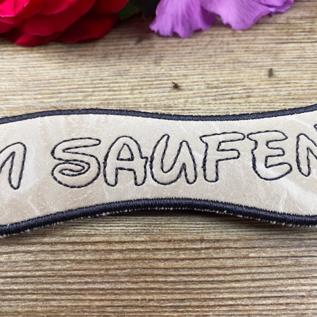 Stickdatei 3D-Anhänger #@$%SAUFEN, 3D-Stick, Lesezeichen