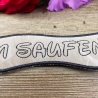 Stickdatei 3D-Anhänger #@$%SAUFEN, 3D-Stick, Lesezeichen