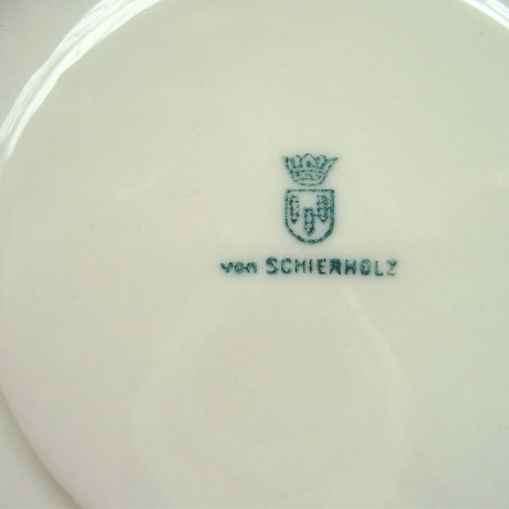 Vintage Porzellanteller von Schierholz aus den 50er Jahren