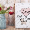 Terrier mit Herz Plotterdatei SVG DXF 