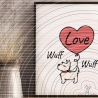 Terrier mit Herz Plotterdatei SVG DXF 