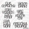 Texte Danke Plotterdatei SVG DXF 