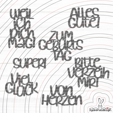 Texte Super Plotterdatei SVG DXF