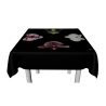 Edle Designer-Tischdecke mit Orchideen (ca. 120 cm x 120 cm)