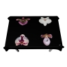 Edle Designer-Tischdecke mit Orchideen (ca. 140 cm x 100 cm)
