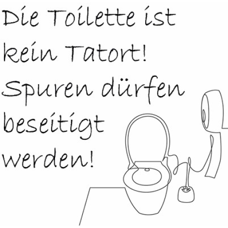 Toilette Holzscheibe - Spruch - Lustig - ZuHause - Holzdeko Klo