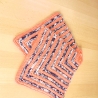 Topflappen in orange-beige-braun gehäkelt von Hobbyhaus