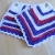 Topflappen♥in Rot-blau-beige-weiß♥gehäkelt♥von Hobbyhaus