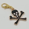Totenkopf Clip Anhänger Bettelarmband Halloween Charm