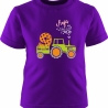 Kinder Kurzarm T-Shirt TRAKTOR personalisiert mit Name + Zahl