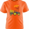 Kinder Kurzarm T-Shirt TRAKTOR personalisiert mit Name + Zahl