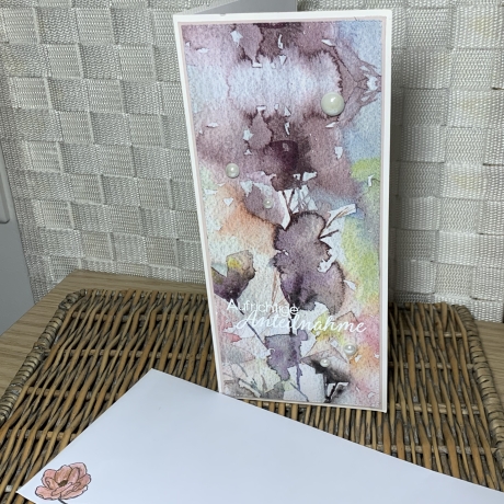 Trauerkarte - Beileidskarte - Trauerkarte - Decoupage
