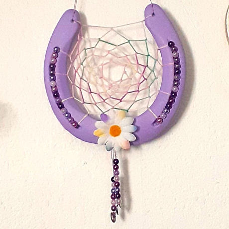 Echtes Hufeisen Traumfänger Glücksbringer Wandschmuck Dreamcatche