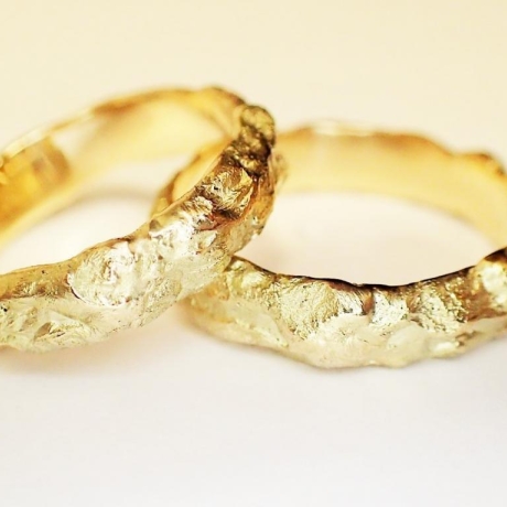 TRAURINGE eheringe 585 GOLD in Handarbeit gefertigt