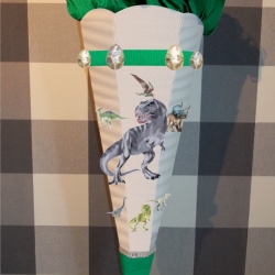 Dekoelemente für Schultüte Dinosaurier T-Rex 2