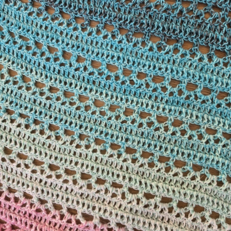 Häkeltuch mit Dreifachpicot-Borte (Dreieckstücher/Häkeltücher