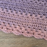 Häkeltuch mit Wellenborte - rosa (Dreieckstücher/Häkeltücher)