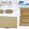 USB Stick 4GB aus Holz incl. Holzschatulle 