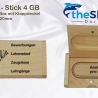 USB Stick 4GB aus Holz incl. Holzschatulle 